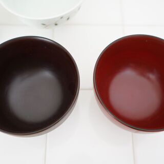 取引決定 夫婦茶碗と漆塗りお椀セット To 中野坂上の食器 飯碗 の中古あげます 譲ります ジモティーで不用品の処分