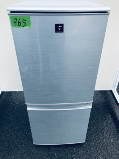 965番シャープ✨ノンフロン冷凍冷蔵庫✨SJ-PD14W-S‼️