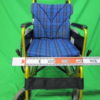中古】 車イス カワムラ製 自走式 (青色）