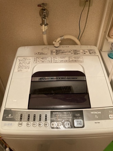 【7000円】白い約束洗濯機7キロ