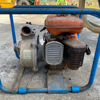 ポンプ エンジン始動確認済み 2.7馬力 鶴見製作所 ホースセット