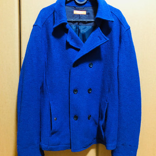 青　コート　ジャケット