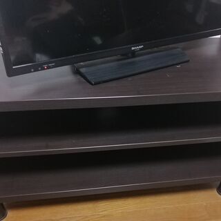 テレビ台　ダークブラウン色 無料引き取り