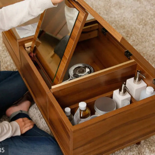 幅90】ドレッサー兼ローテーブル（Lowya）