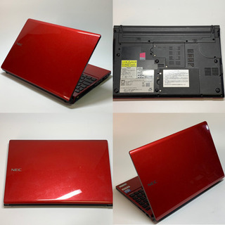 洒落たブレイズレッドのコンパクトボディ LaVie Core i5 メモリ8G SSD 