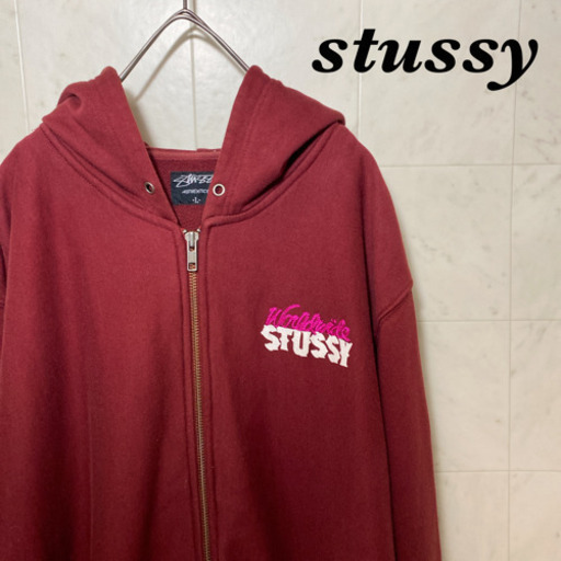 【レアデザイン!!】stussy ステューシー ジップアップパーカー