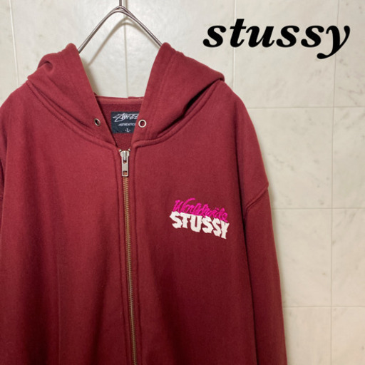 【レアデザイン!!】stussy ステューシー ジップアップパーカー 5933円