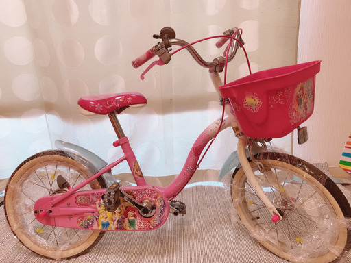 プリンセス　16インチ自転車　屋内保管