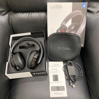 フォーカル Bluetoothヘッドフォン Listen Wireless (リッスン・ワイヤレス) 付属品完備
