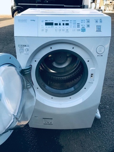 ①ET903A⭐️ 10.0kg⭐️ SHARPドラム式電気洗濯乾燥機⭐️