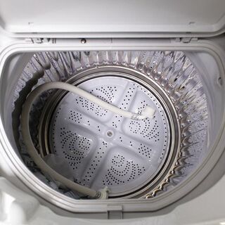 R2736) SHARP 中古シャープ 縦型洗濯乾燥機 ES-TX5B-N ゴールド系