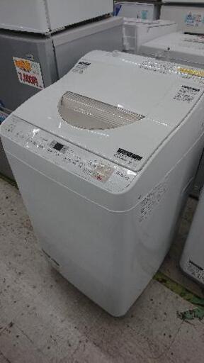クリーニング＆動作確認済】SHARP（シャープ）洗濯乾燥機「ES-TX5B-W