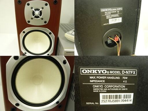 △希少 ONKYO/オンキョー FR-N9FX ミニコンボ スピーカーペア ONKYO