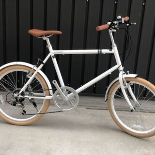 【売切】新車🌸オシャレ　ミニベロ🌸シークレットコード206　ホワイト☆6段変速