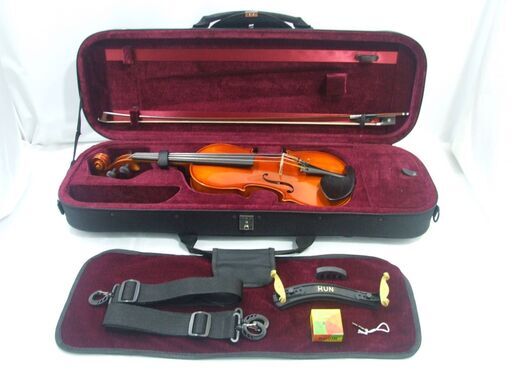 メンテ済み 状態良いです スズキバイオリン 初期物 No300 4/4 1972年 未使用弓 角型ケース KUN 松脂 ガルネリタイプ顎あて　これから始める方に 全国発送対応 中古バイオリン 名古屋近郊 愛知県清須市より 管理（カ）8084 メンテ済み 状態良いです スズキバイオリン 初期物 No300 4/4 1972年