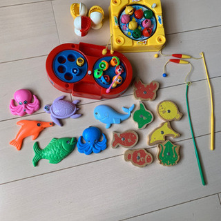【ネット決済】魚釣り/ゼンマイ式/磁石/おもちゃ