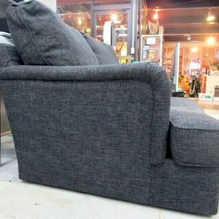 ◇2人掛けソファ 黒 幅160cm ニトリ 背もたれ取り外し可 クッション