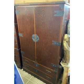 【✨おすすめ品✨】🐶岩谷堂 箪笥 タンス 衣類収納 レトロ アンティーク 高さ178㎝ 横103㎝ 奥60㎝🐶