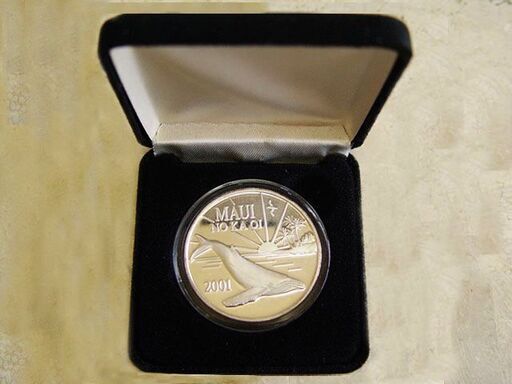 ハワイ・マウイコイン◆'2001.999 Fine Pure Silver◆