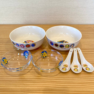 【非売品】﻿﻿ポケモン 陶器 ラーメン鉢&レンゲ ガラス深皿 セット
