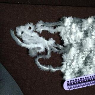 手編みマフラーの修復