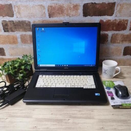 FUJITSU SSD 128GB CPU Celeron メモリ 4GB ノートパソコン　テレワーク 在宅勤務