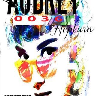 A1)オードリーヘップバーンポスター5・アルミフレーム付き・赤字出品