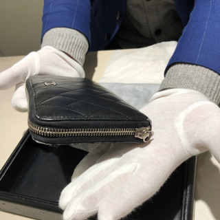 シャネル財布　マトラッセ　ラムスキン