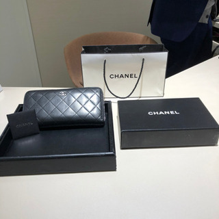 シャネル財布　マトラッセ　ラムスキン