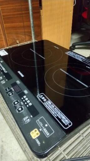【中古品】アイリスオーヤマ 2口IHコンロ