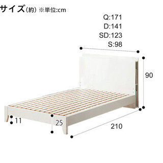 ニトリセミダブルベッド マットレス＋フレーム