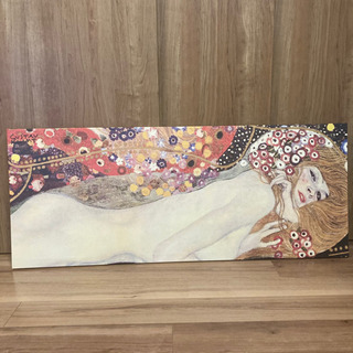 【廃盤品レア】IKEAクリムト/母と子/大判アートパネル　美品 IKEA イケア クリムト アート 絵画 廃盤 品薄
