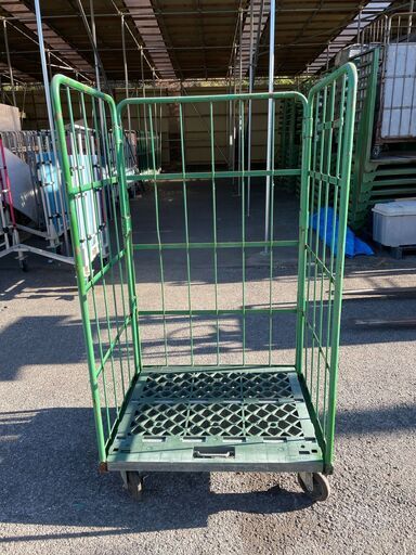 中古カゴ台車　W950×D800×H1700mm　★在庫16台限り★　K043