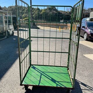 中古カゴ台車　W1000×D800×H1700mm　★在庫1台限り★　K028