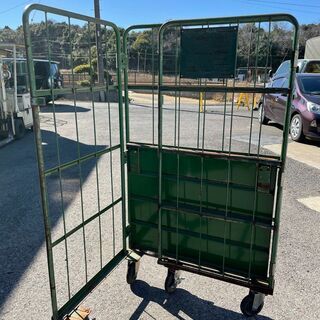 中古カゴ台車　W1000×D800×H1700mm　★在庫1台限り★　K028