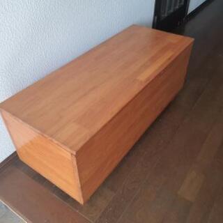 【完了】木製ベンチボックス 収納