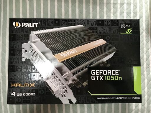 ビデオカード Palit GEFORCE GTX 1050Ti 4G GDR5 KalmX NE5105T018G1-1070H ファンレス ドスパラ限定