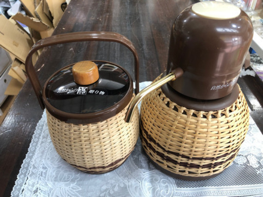 未使用品　ウォーターホン　アイスペール　水差し　氷　オシャレ　籐　インテリア　宅飲み　オススメ‼︎