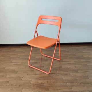 IKEA 折りたたみ椅子 オレンジ