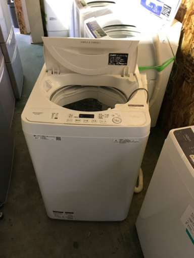 JH01629 SHARP洗濯機　ES-GE5D-W 2020年製　5.5Kg