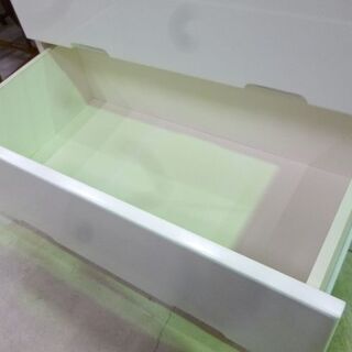 4段チェスト ホワイト エナメル調 120×42×93cm タンス 衣類収納 4段
