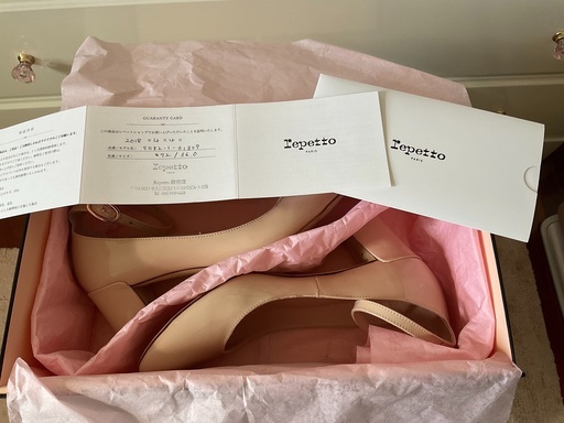 レペット repetto 淡いピンクベージュ ストラップシューズ