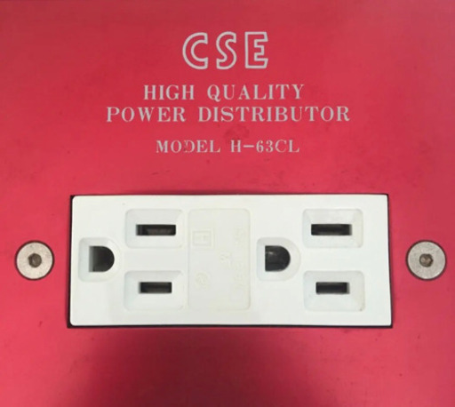 CSE H-63CL 電源タップ コンセントボックス 6口 音響用