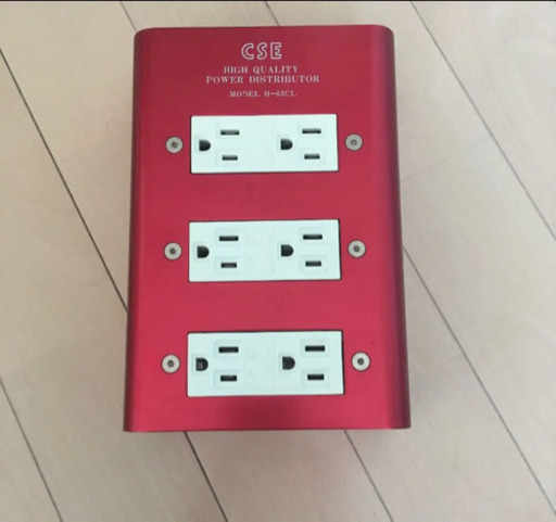 CSE H-63CL 電源タップ コンセントボックス 6口 音響用