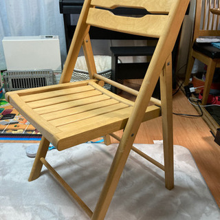 取引中 折りたたみ椅子 木製 チェア