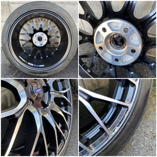 【美品】レイズ グラムライツ 57CNA 19inch 9.5分山タイヤセット