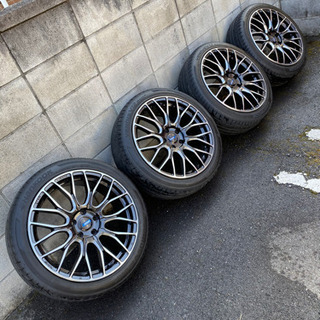【美品】レイズ グラムライツ 57CNA 19inch 9.5分山タイヤセット