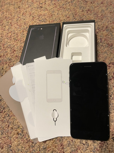 値下げ。早い者勝ち】iphone7plus ジェットブラック 256GB SIMロック