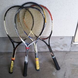 軟式 ソフトテニスラケット 4本セット ミズノ&YONEX