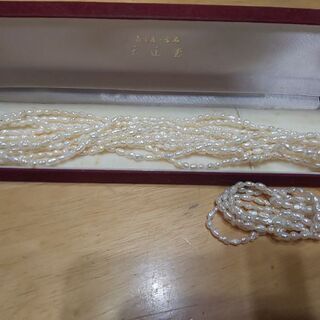 本物の真珠ネックレス